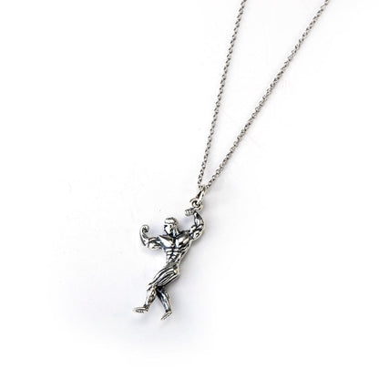 Muscle Man Classic 925 Sterling Silver Necklace - ALLRJ