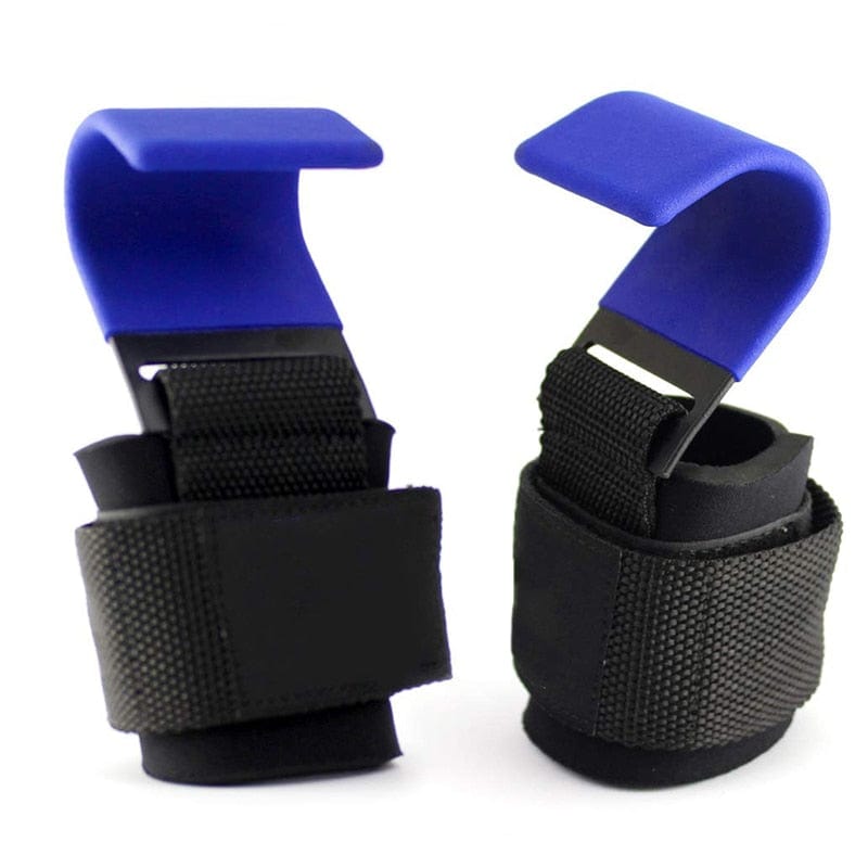 Pro Weightlifting Hook Straps Blue