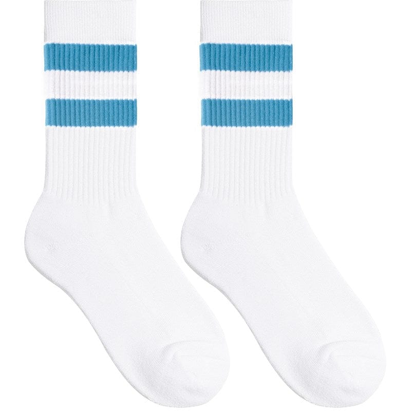 Allrj Old school tube socks Blue White socks