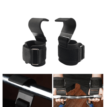 Lifting hooks with wrist guard