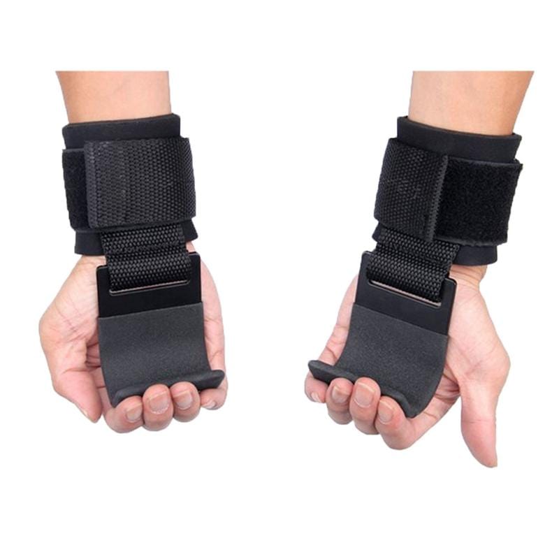 Lifting hooks with wrist guard