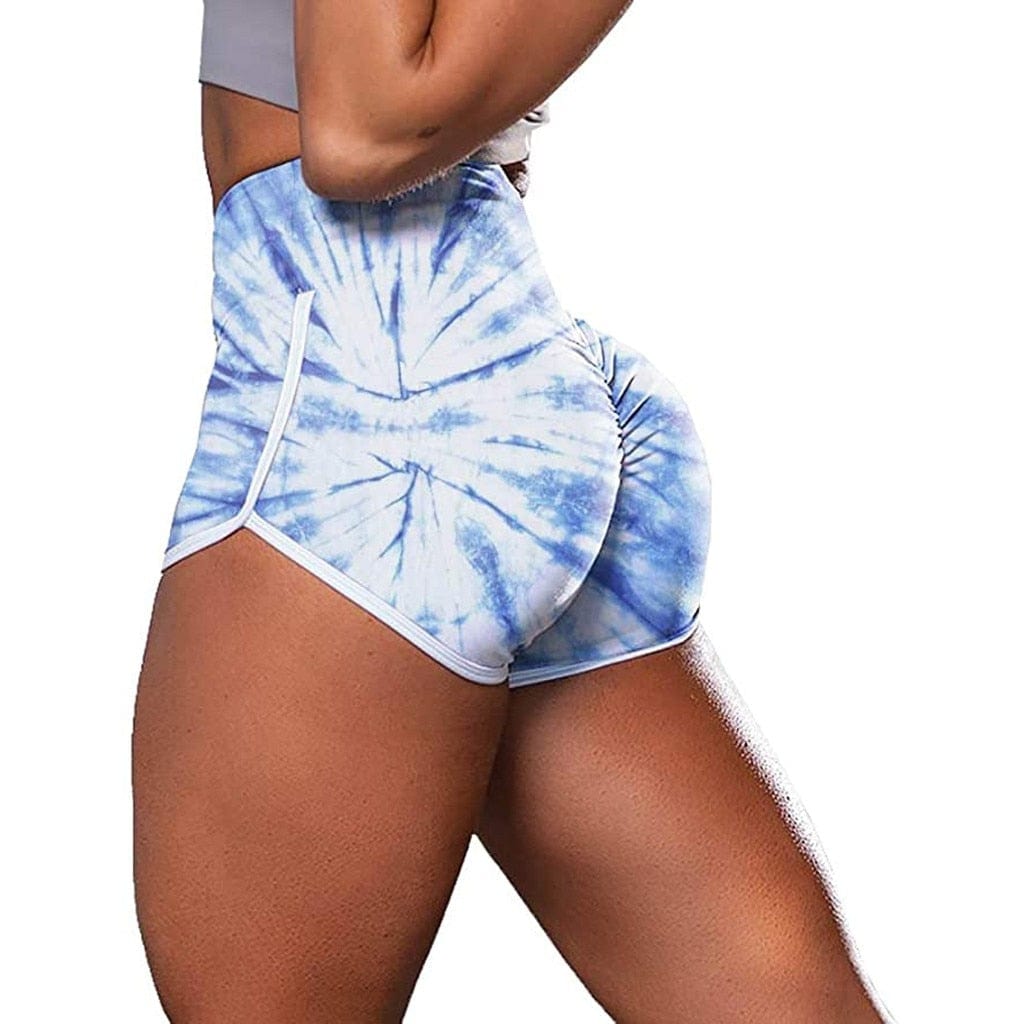 Women's 80's old school shorts Sky Blue