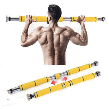 62-100CM Adjustable Doorway Pull Up Bar 62-100CM Adjustable Doorway Pull Up Bar Sponge Handle NO Screw NO Drilling Horizontal Bar Home Fitness Equipment