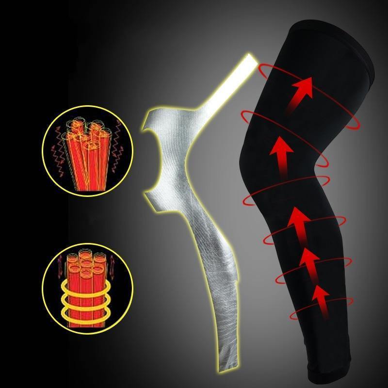 Professional Long Compression Knee Sleeve for the best knee protection - ALLRJ