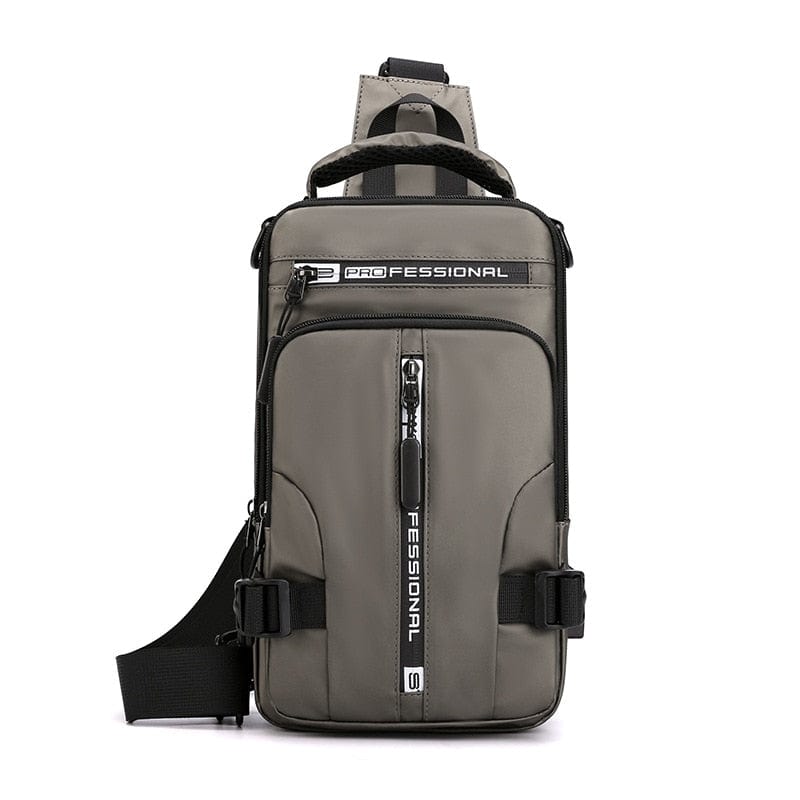 Oxford usb charging crossbody bag Khaki