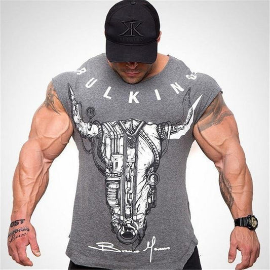 Bodybuilding Swole Top Dark Grey