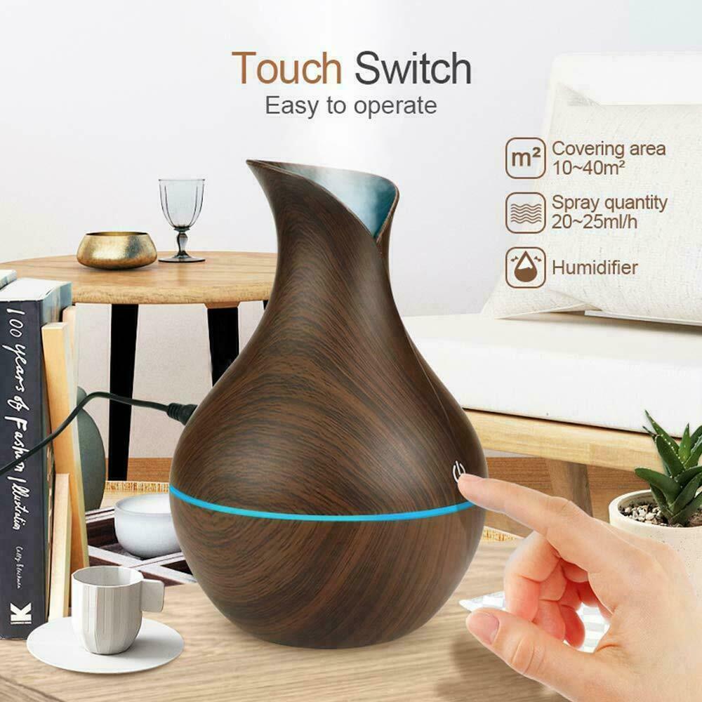 Ultrasonic Humidifier Oil Diffuser Air Purifier Aromatherapy with LED Lights default