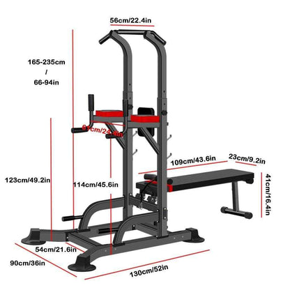 Multi function Power Tower Dip Station Combo