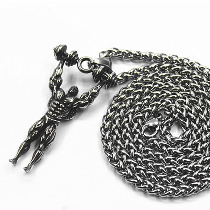 Mr O Titanium Steel Necklace Silver