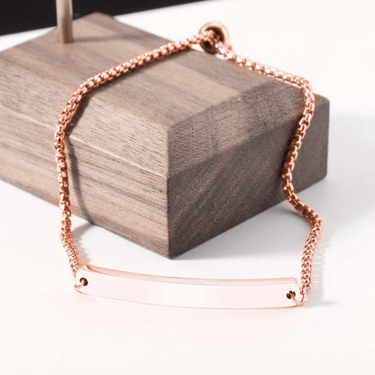 Allrj Engraved ID Bar Bracelet - ALLRJ