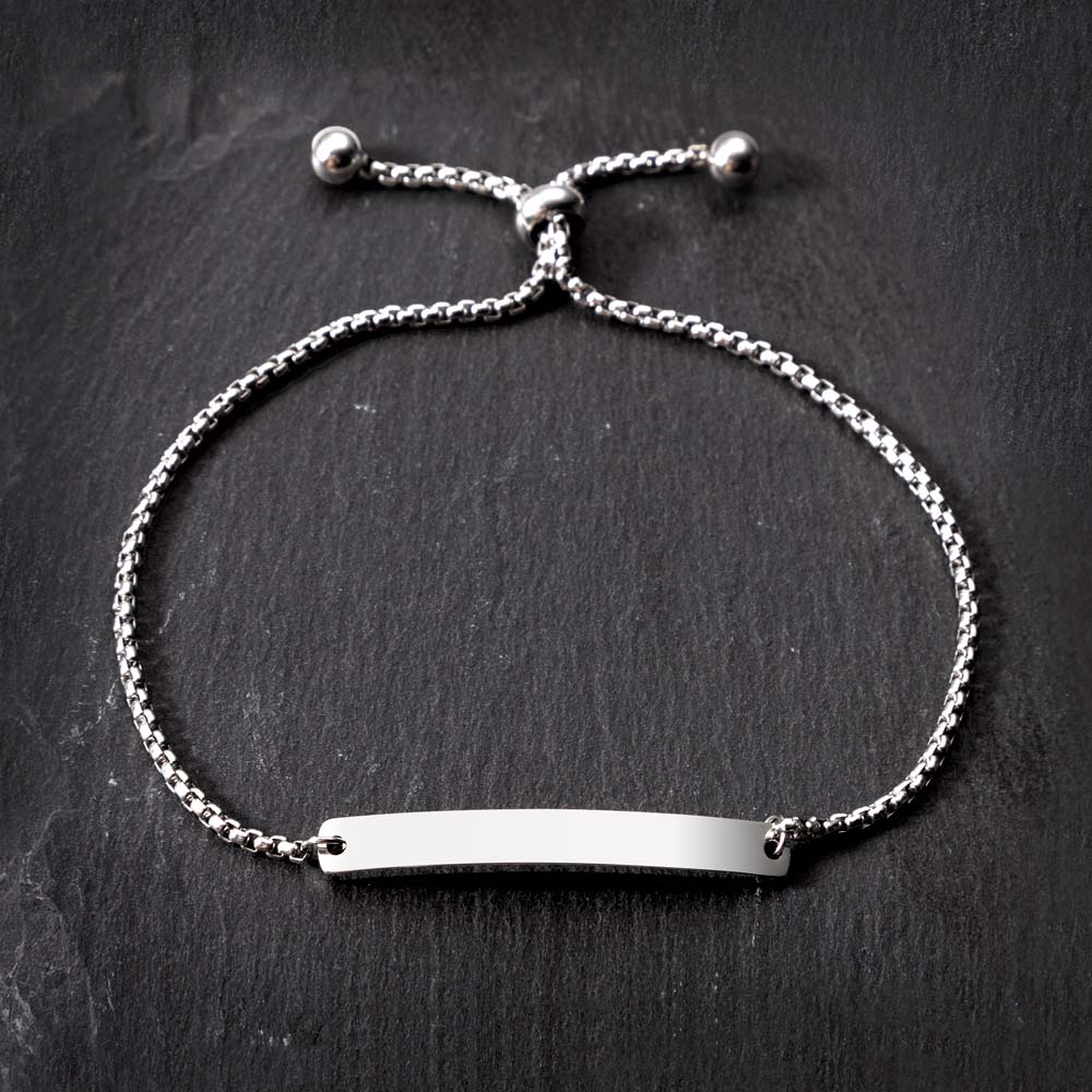 Allrj Engraved ID Bar Bracelet - ALLRJ
