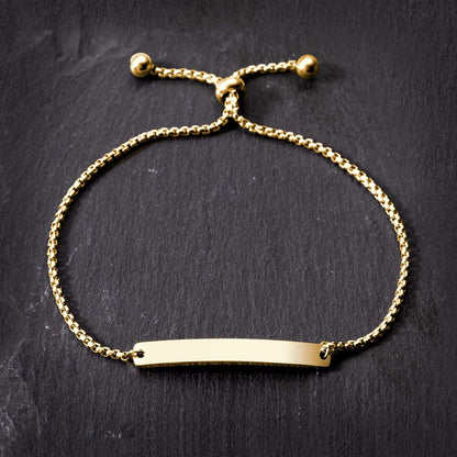 Allrj Engraved ID Bar Bracelet - ALLRJ