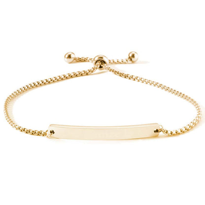 Allrj Engraved ID Bar Bracelet - ALLRJ