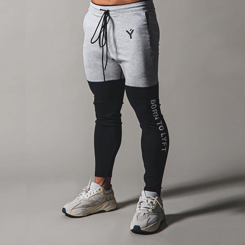 Born to Lyft Pro-swole joggers Gray and black color matching