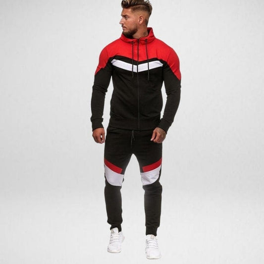 Men's max color block tracksuit Black