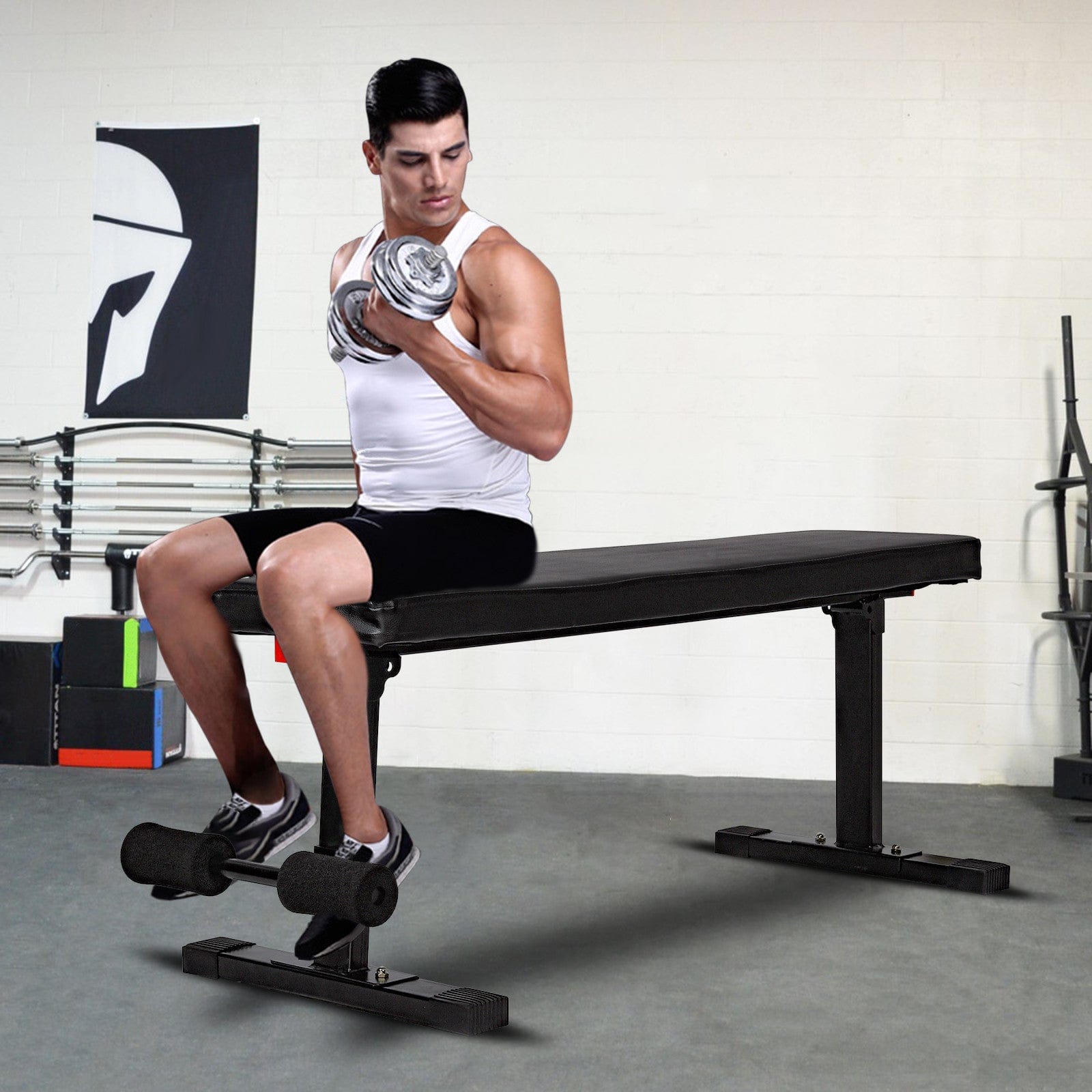 Capacity Weight Bench For Weight Training And Abdominal training Sit Up Bench Black