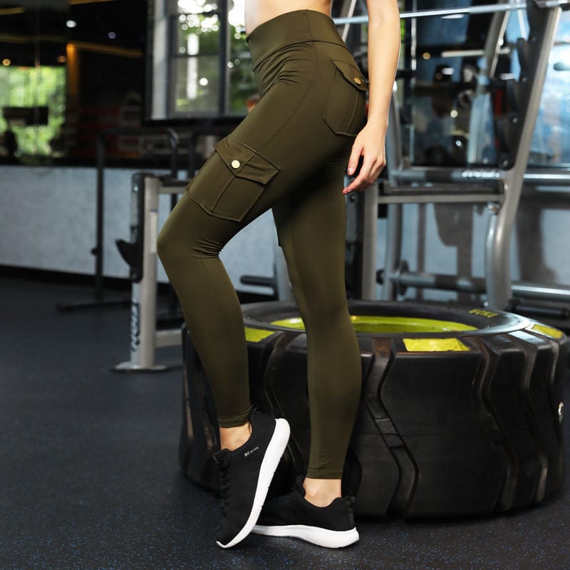 Allrj Flat pocket high waist cargo leggings - ALLRJ