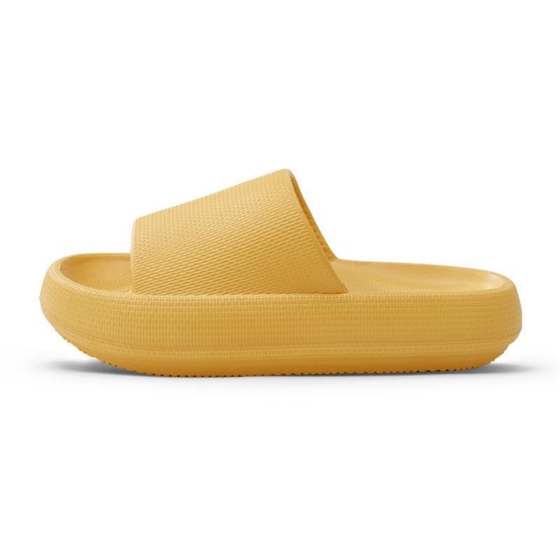 Footy gym slides - The most comfortable slide ever Goose yellow