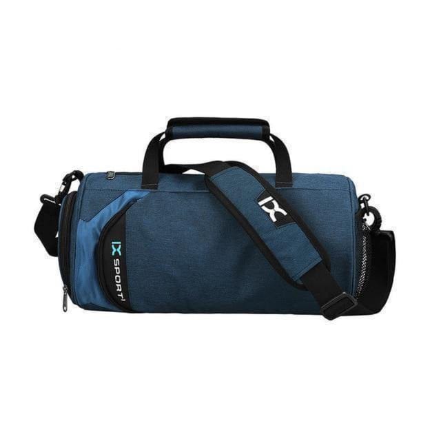 Waterproof Nylon Gym Duffel Bag Blue Big
