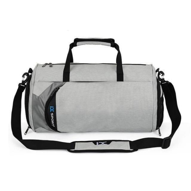 Waterproof Nylon Gym Duffel Bag Gray Big