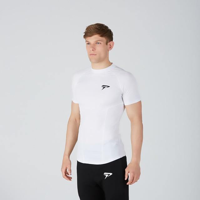 Swolastic Gym Rashguard Shirt White