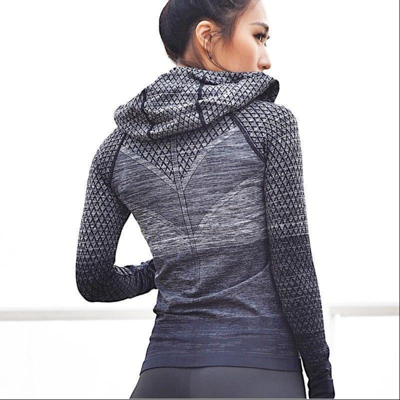 Women's Hooded Yoga Sports Jacket