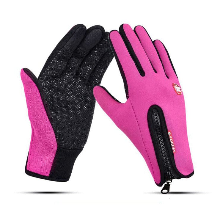 Touchscreen winter thermal gloves Hot Pink L