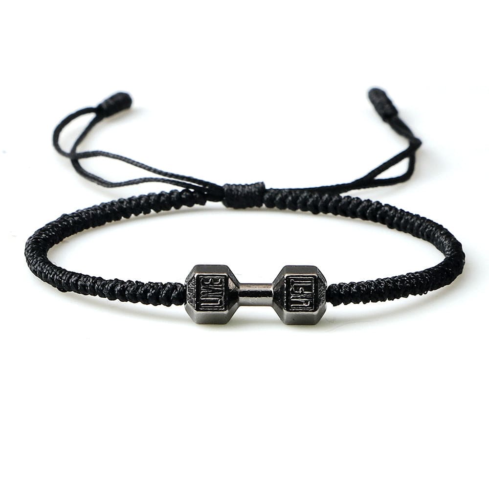 ALLRJ Jewelry Originality Woven Dumbbell Alloy Bracelet