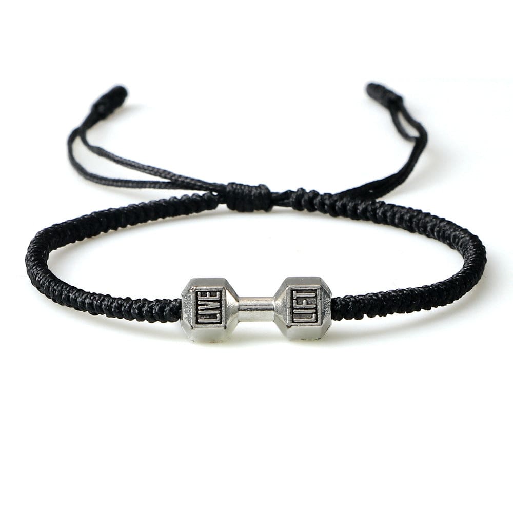 ALLRJ Jewelry Originality Woven Dumbbell Alloy Bracelet