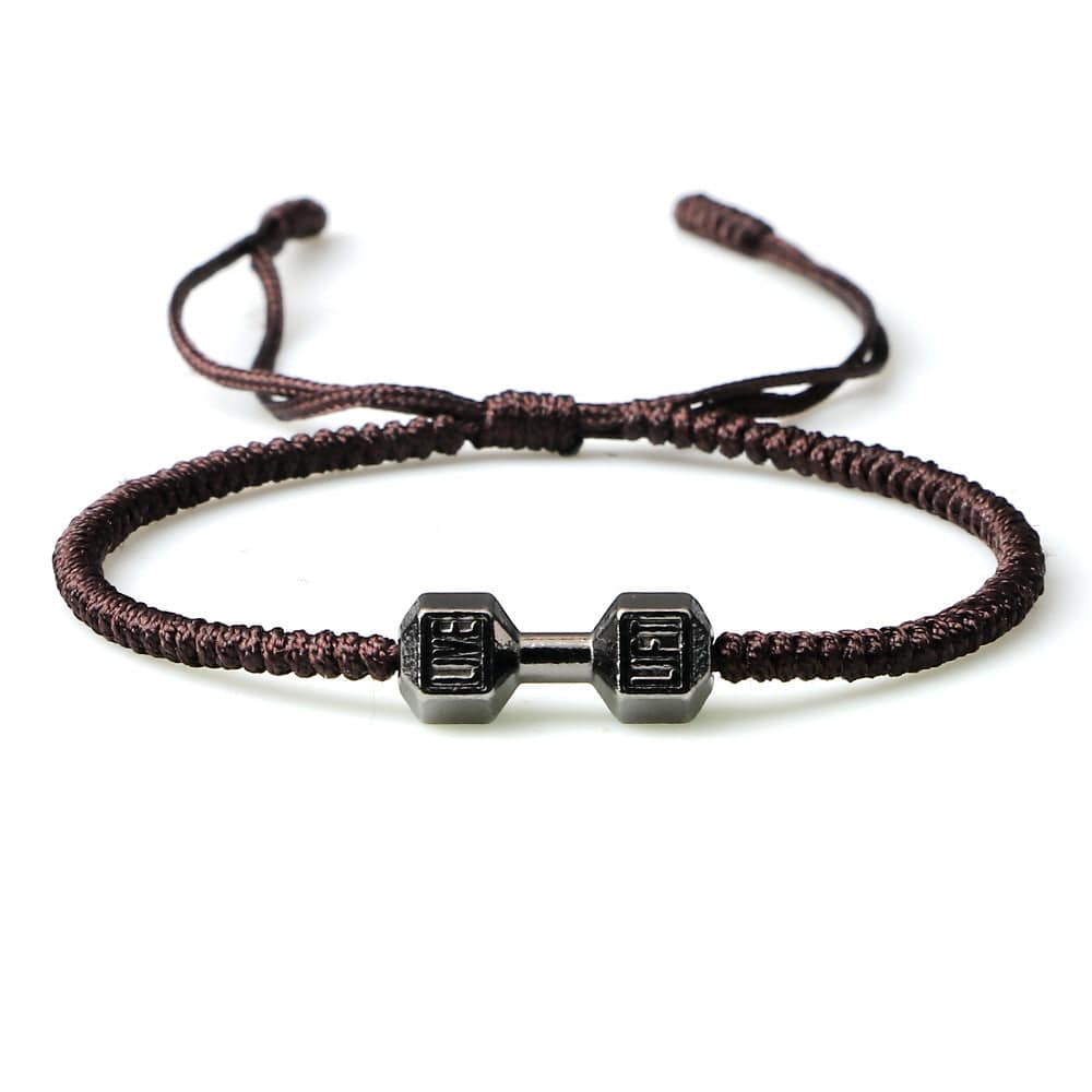 ALLRJ Jewelry Originality Woven Dumbbell Alloy Bracelet