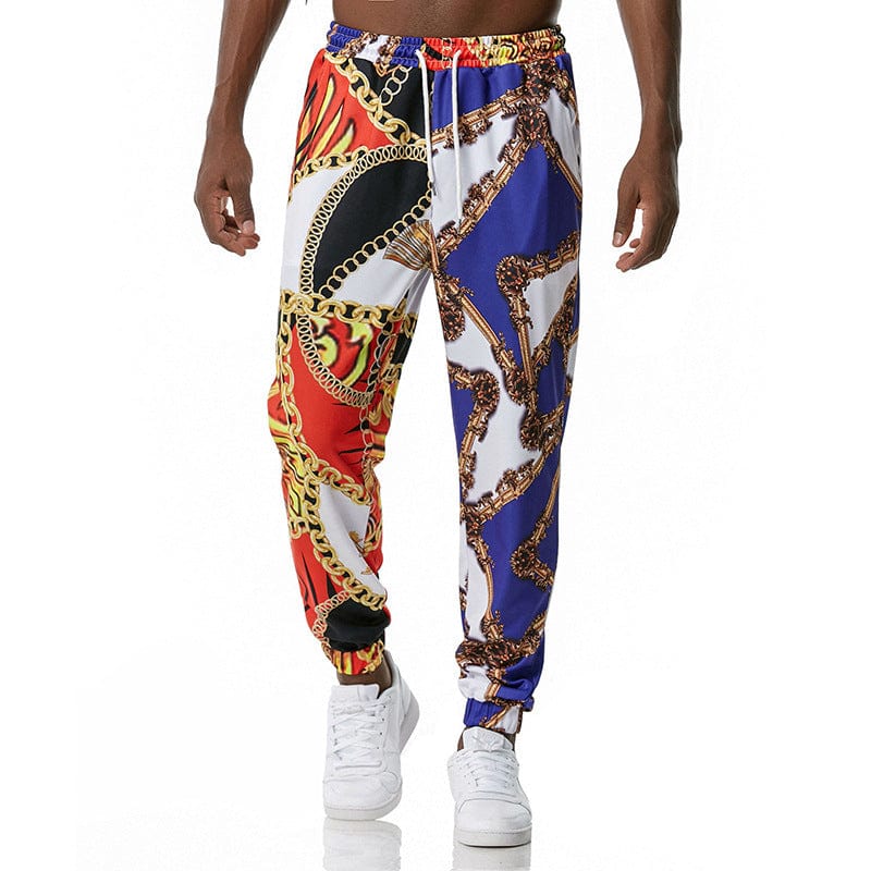 Old school print gym jogger 2colour
