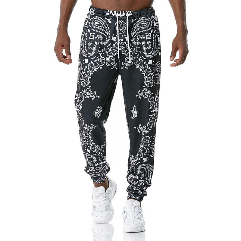 Old school print gym jogger 7colour