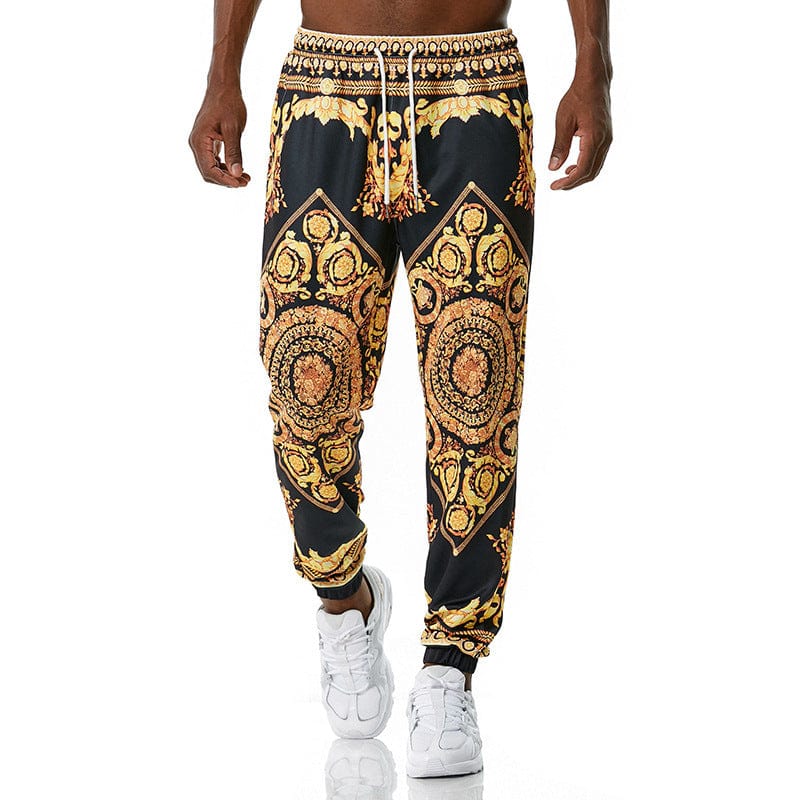 Old school print gym jogger 8colour