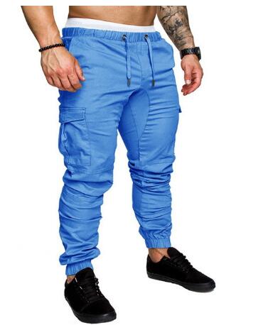 Men's casual fit jogger pants Blue