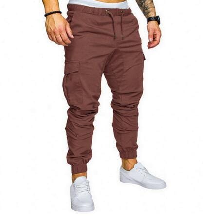 Men's casual fit jogger pants Brown