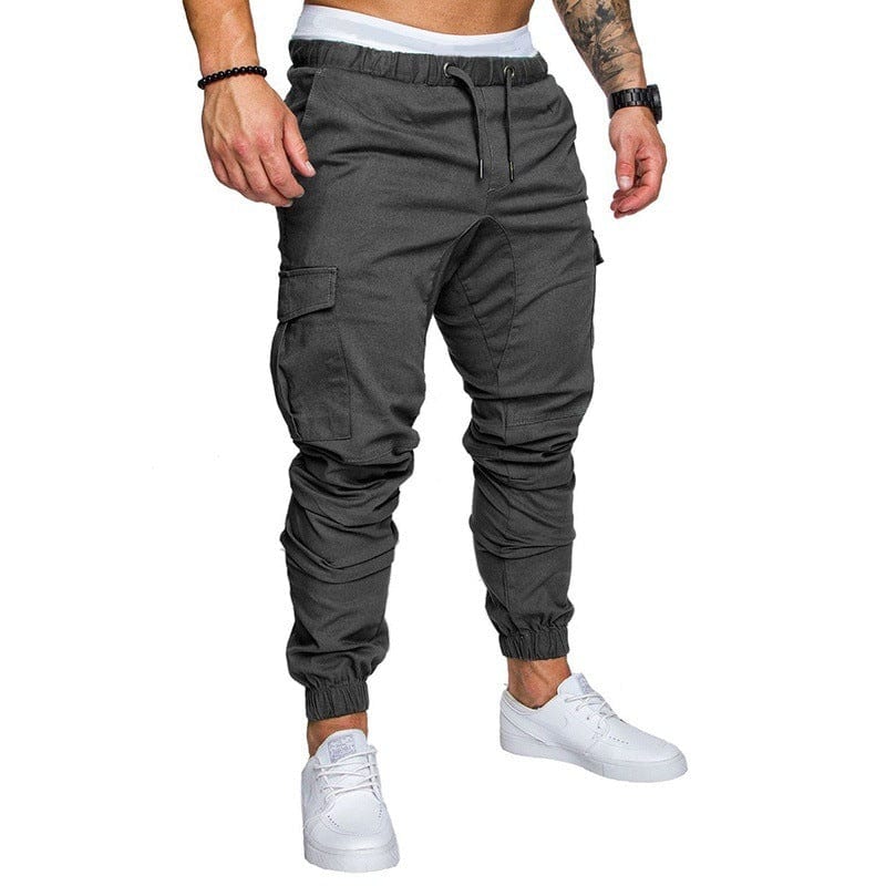 Men's casual fit jogger pants Dark gray 5XL
