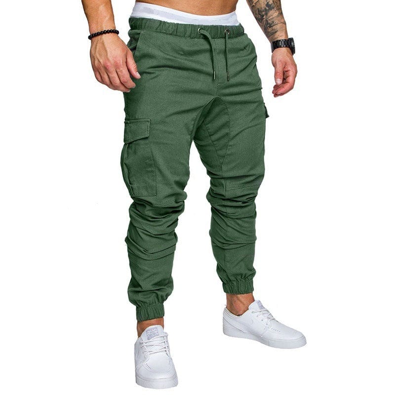 Men's casual fit jogger pants Green 5XL