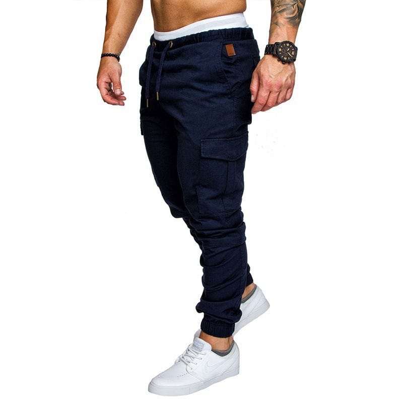Men's casual fit jogger pants Navy 5XL