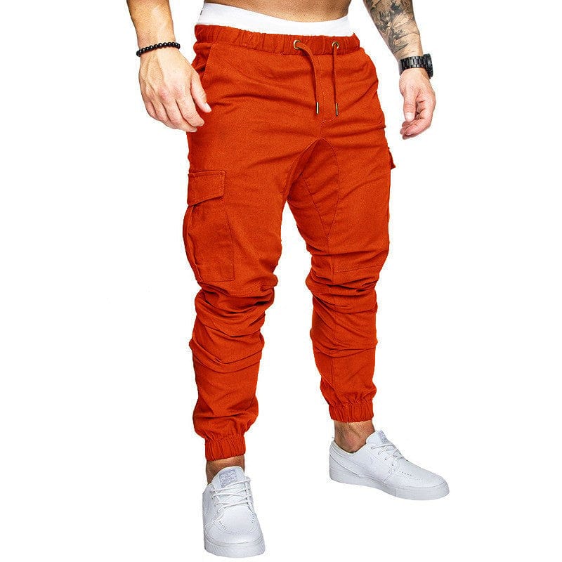 Men's casual fit jogger pants Orange