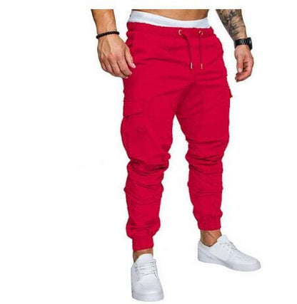 Men's casual fit jogger pants Red