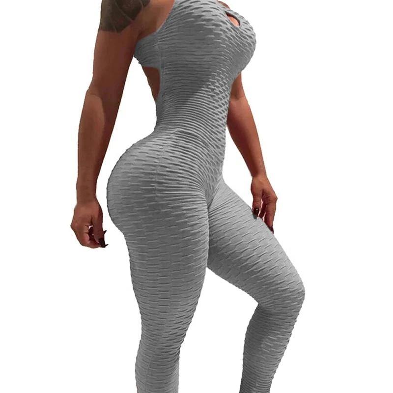 Elitex Womens Fitness Jumpsuit United States gray