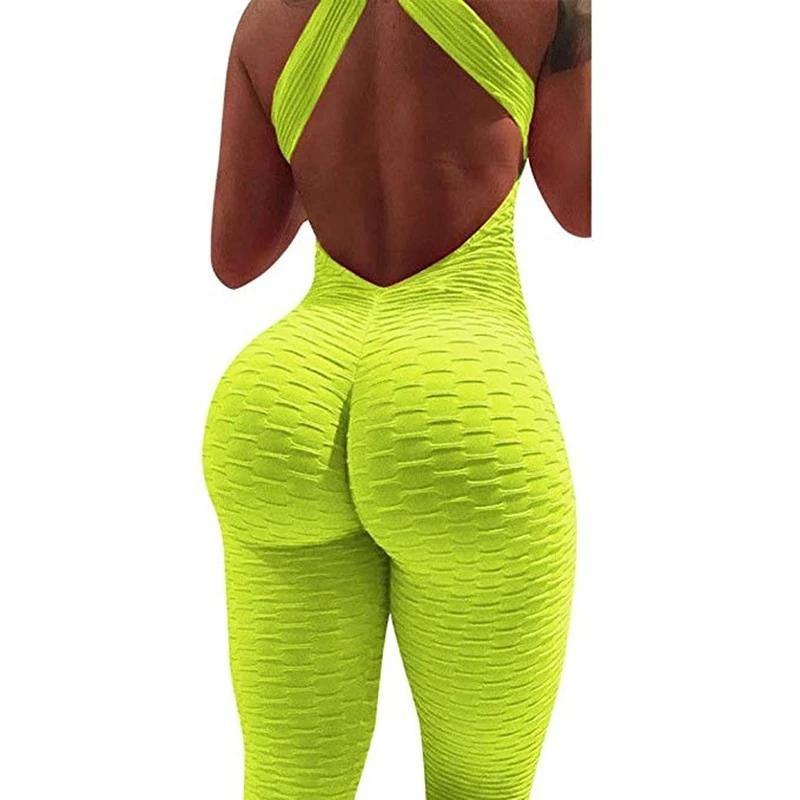 Elitex Womens Fitness Jumpsuit United States yellow
