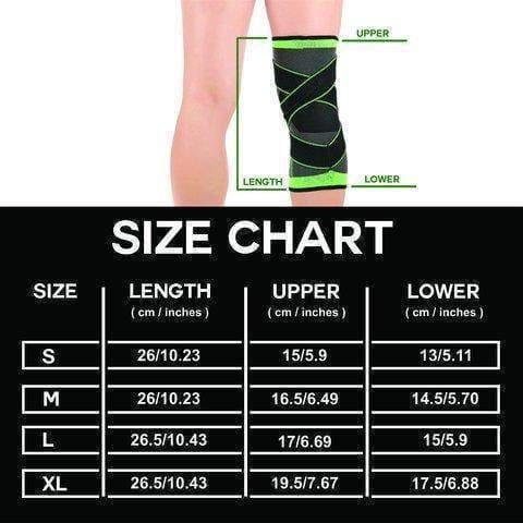 Unisex 3D X Knee Pad - Sports knee pad with 3D Weaving tech - ALLRJ