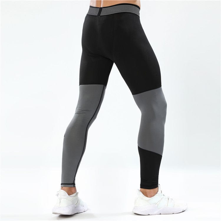 Lex Quick-drying Men's training legging Black grey