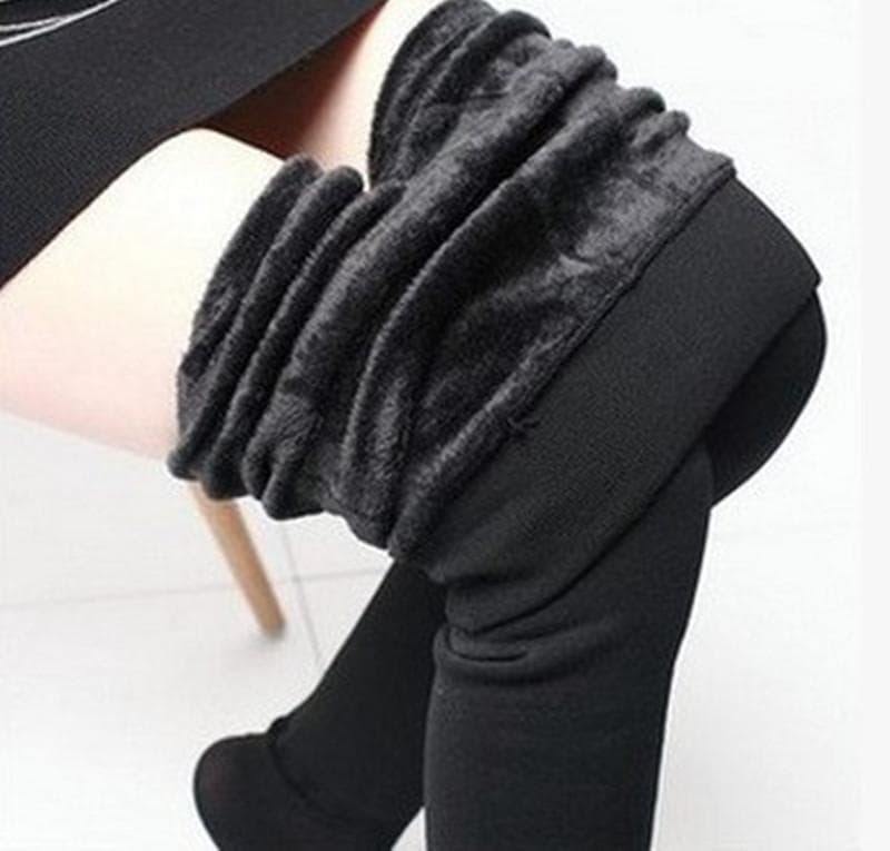 Fabtec warm fleece lined leggings Black