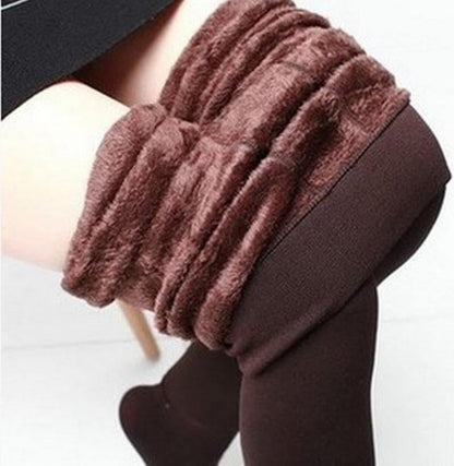 Fabtec warm fleece lined leggings Coffee