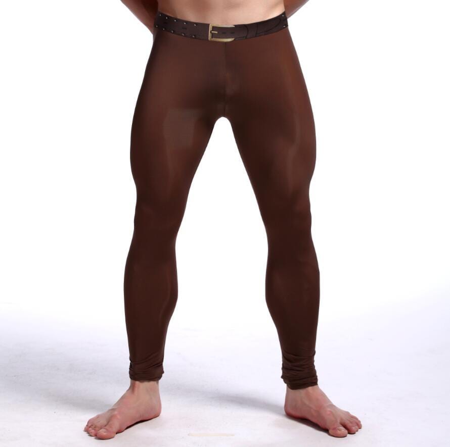 Men's Warm Silk Stretch Yoga Pants - ALLRJ