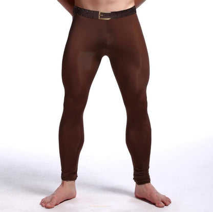 Men's Warm Silk Stretch Yoga Pants - ALLRJ