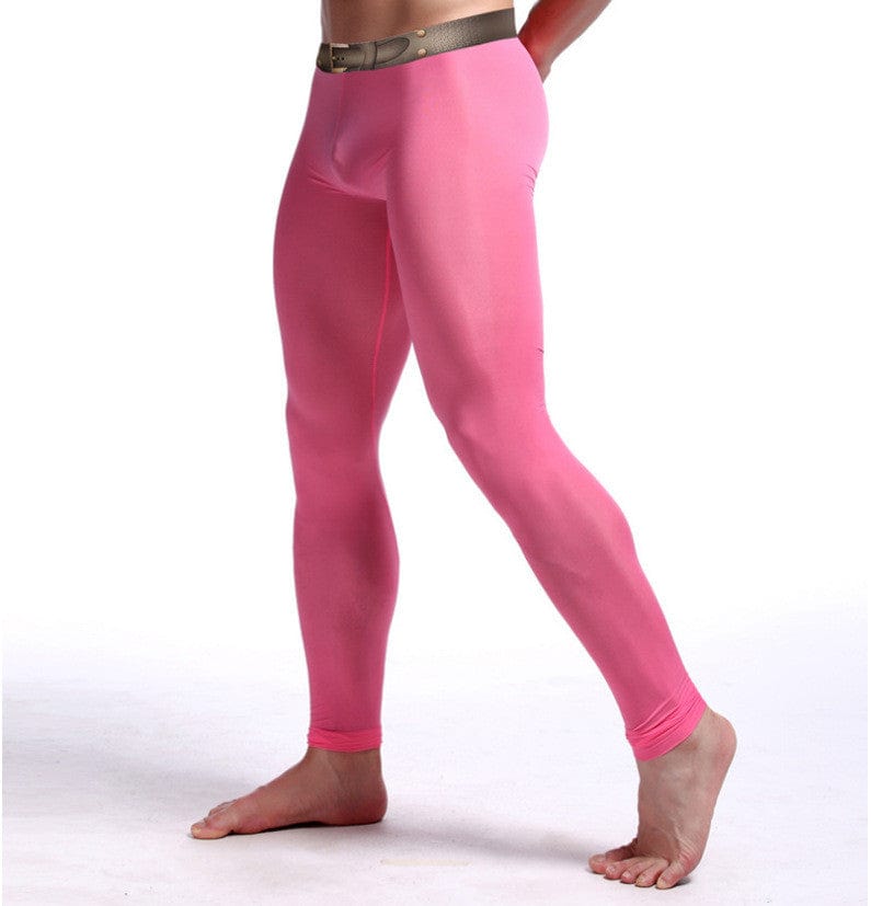 Men's Warm Silk Stretch Yoga Pants