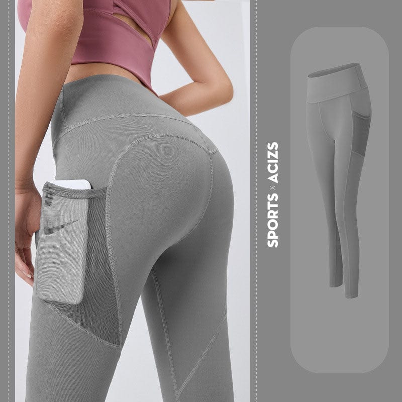 Allrj Vita leggings with cellphone pocket Sea Rock Grey